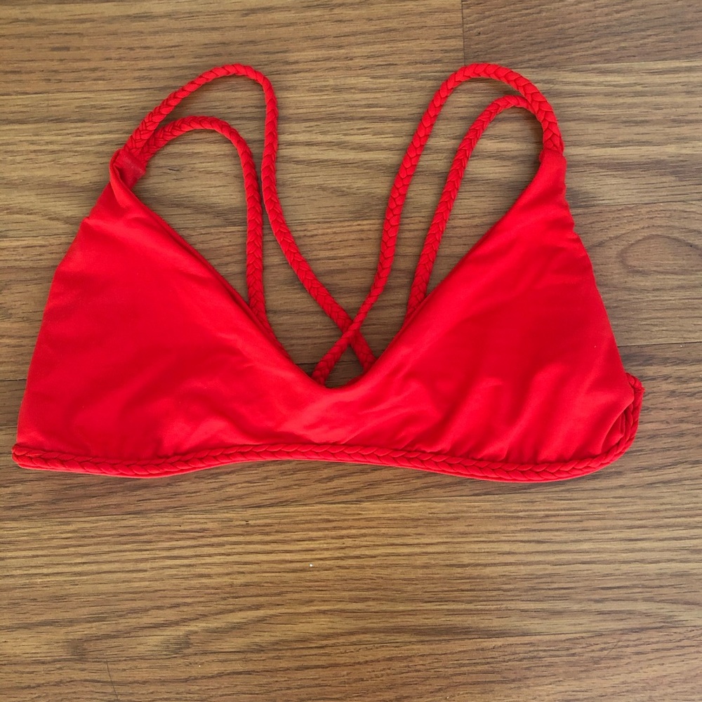 Frankie’s Bikinis: Red Bikini Top